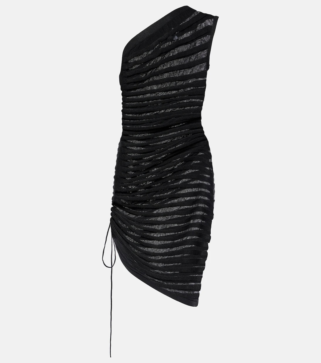 Alaïa - فستان قصير مزموم محبوك