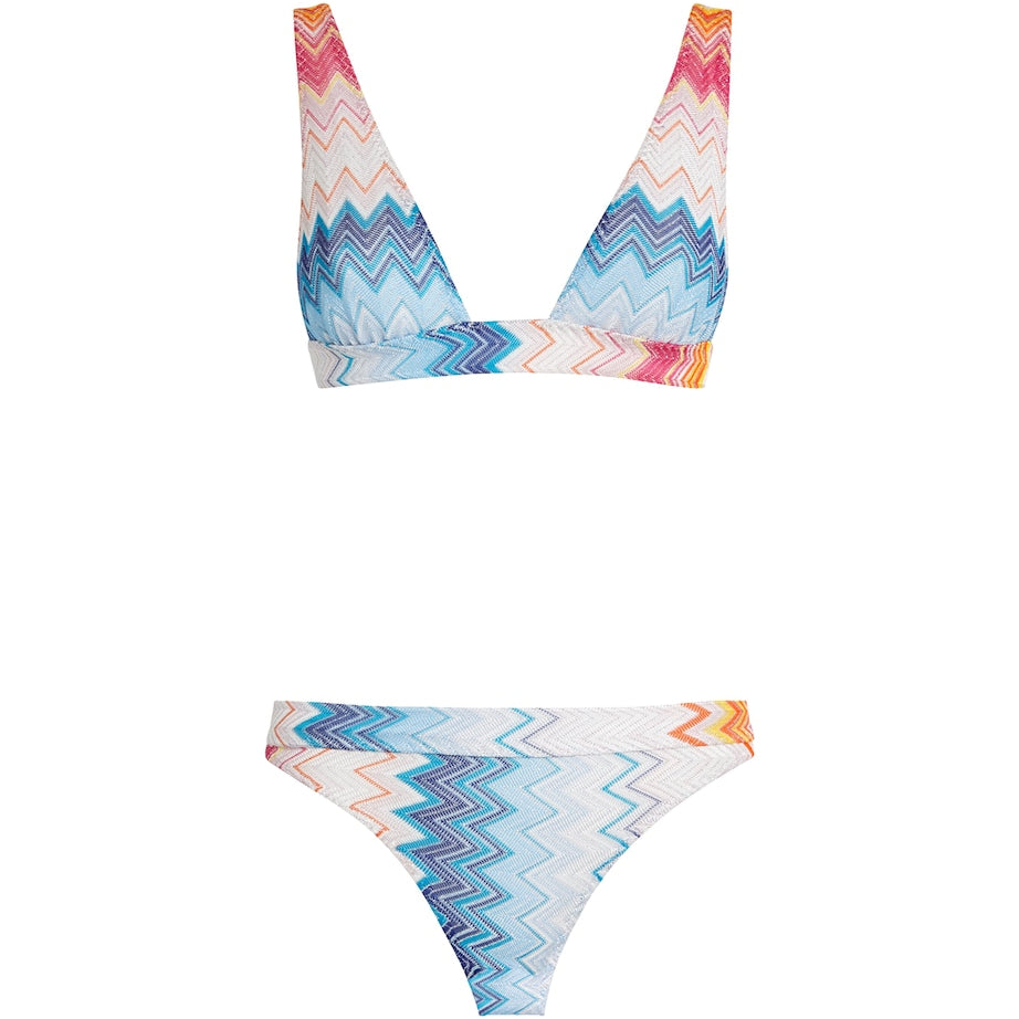Missoni Multi Zigzag Plunge-Neck Bikini