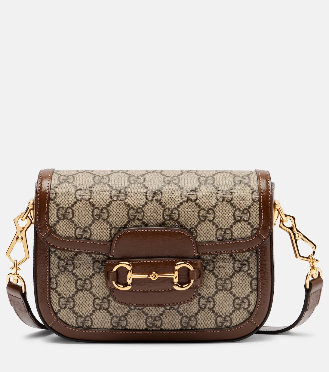 Gucci - حقيبة كتف صغيرة غوتشي هورسبيت 1955 بتفاصيل جلدية