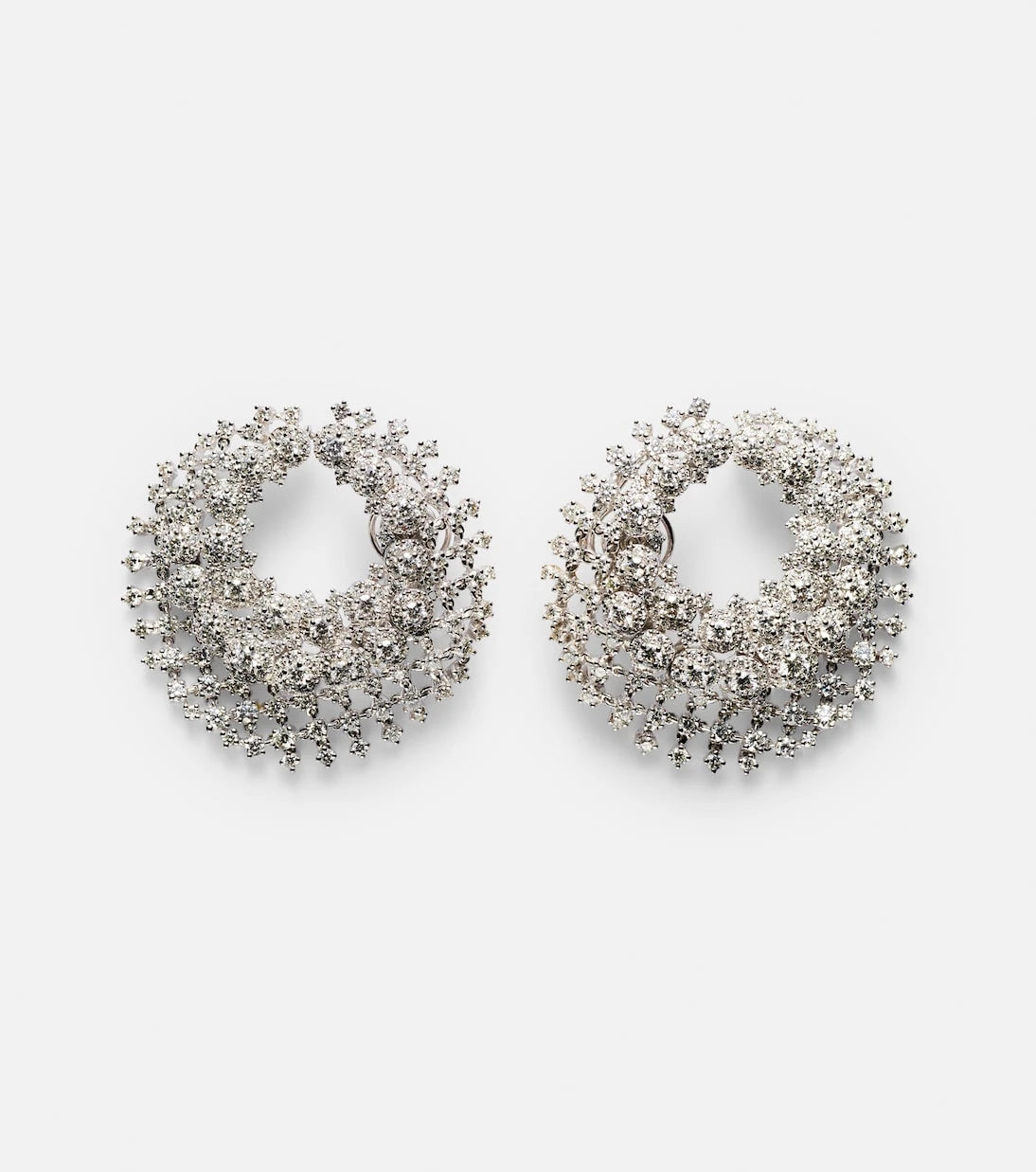 Yeprem - Y-Couture 18kt white gold earrings with diamonds