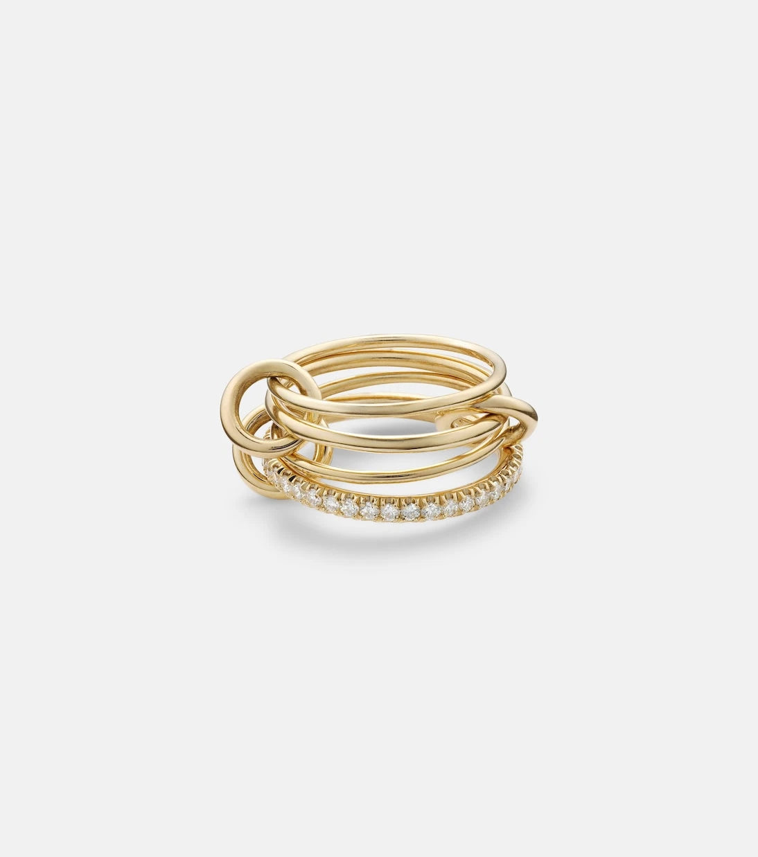 Spinelli Kilcollin - Pisces Pavé 18kt gold ring with diamonds