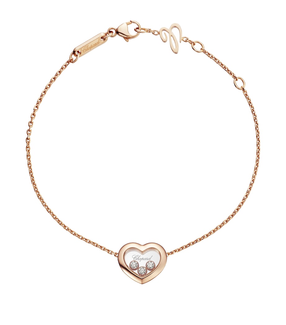 Rose Gold and Diamond Happy Diamonds Icons Bracelet