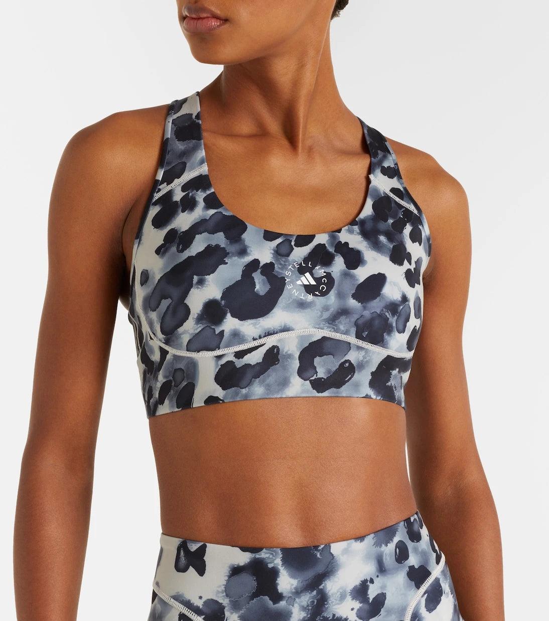 Adidas by Stella McCartney - حمالة صدر رياضية مطبوعة