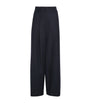 Weekend Max Mara Blue Stretch Wool Trousers
