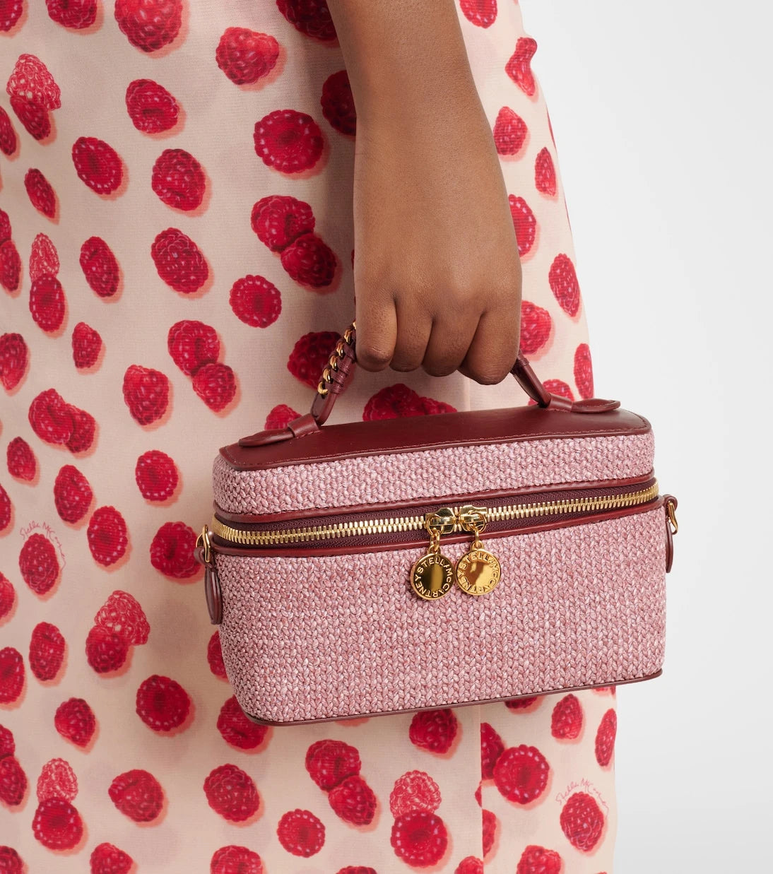 Stella McCartney - Falabella raffia-effect vanity bag