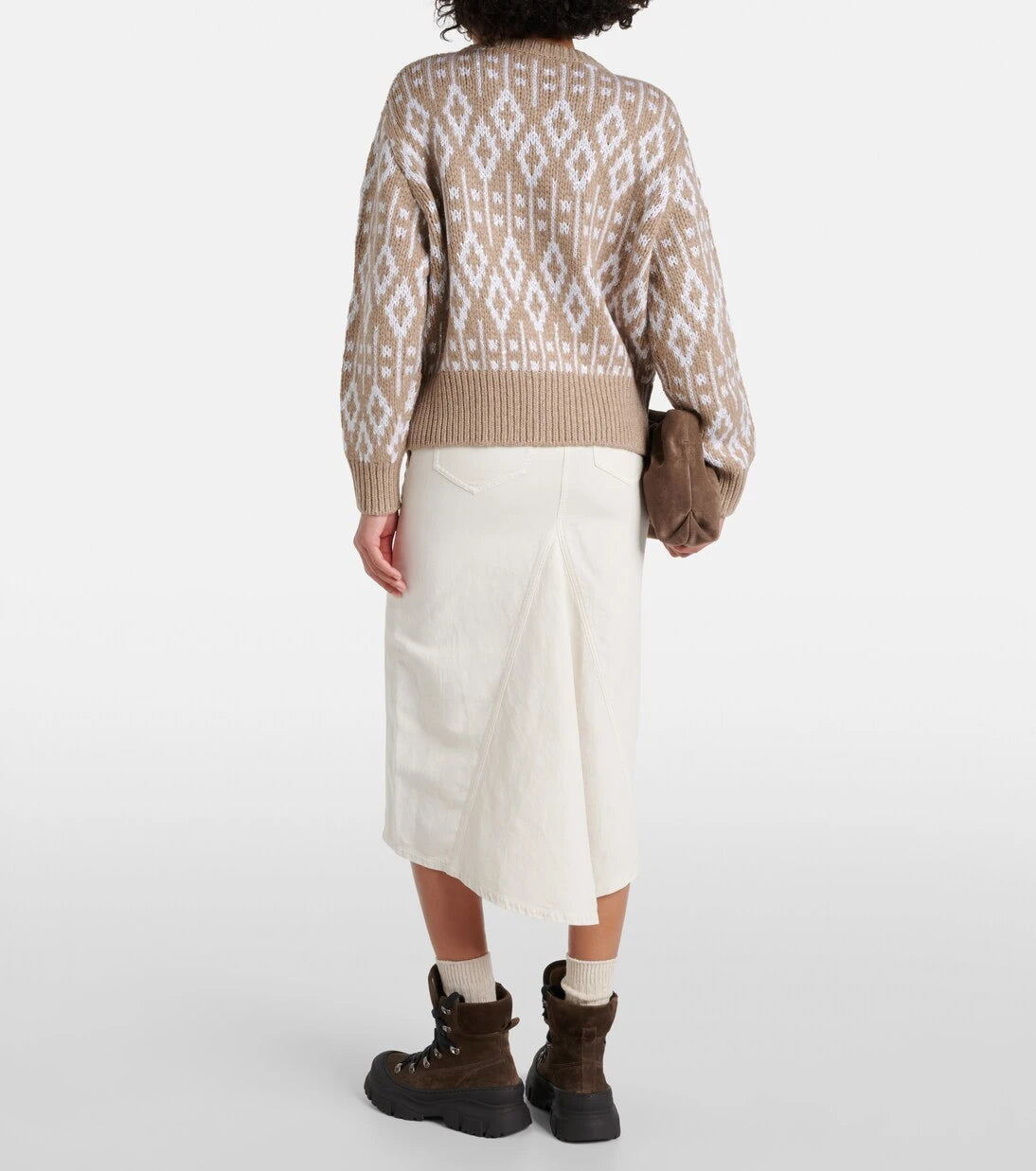 Brunello Cucinelli - Jacquard cashmere sweater