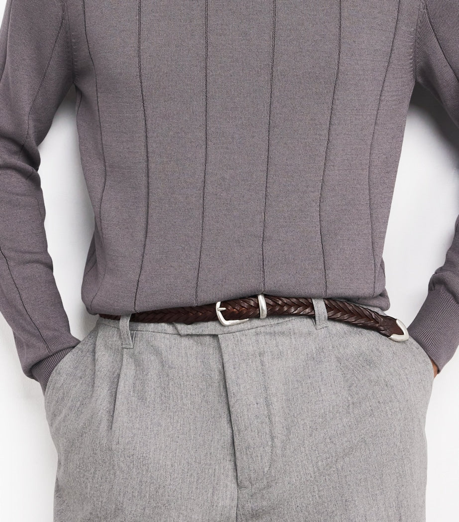 Leather Braided Belt