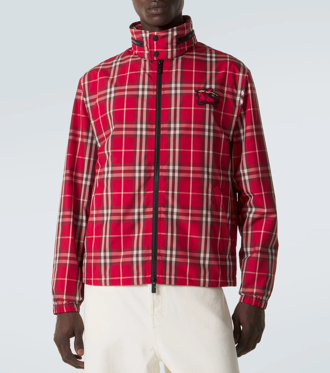 Burberry - Burberry Check technical blouson jacket