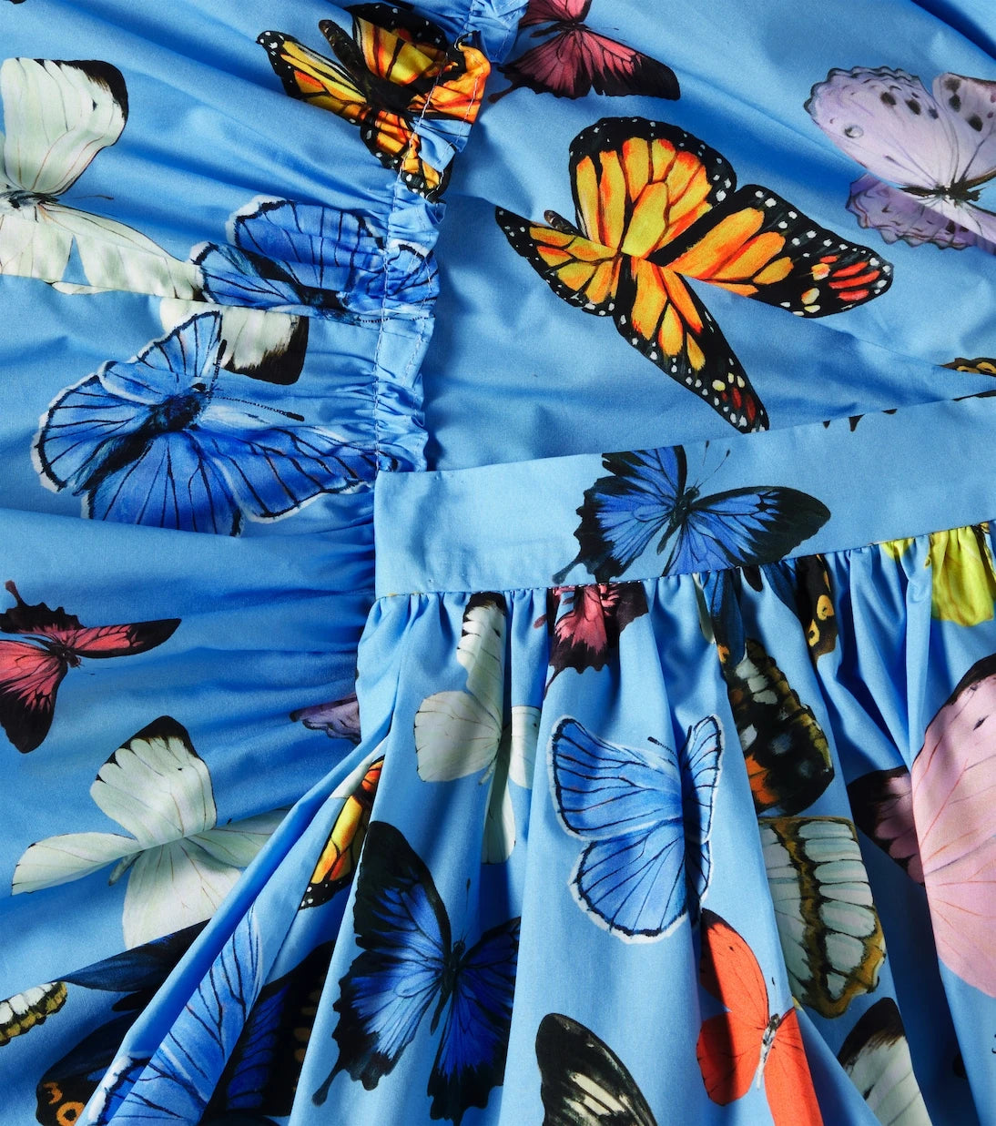 Dolce&Gabbana Kids - Ruffled printed cotton poplin skirt
