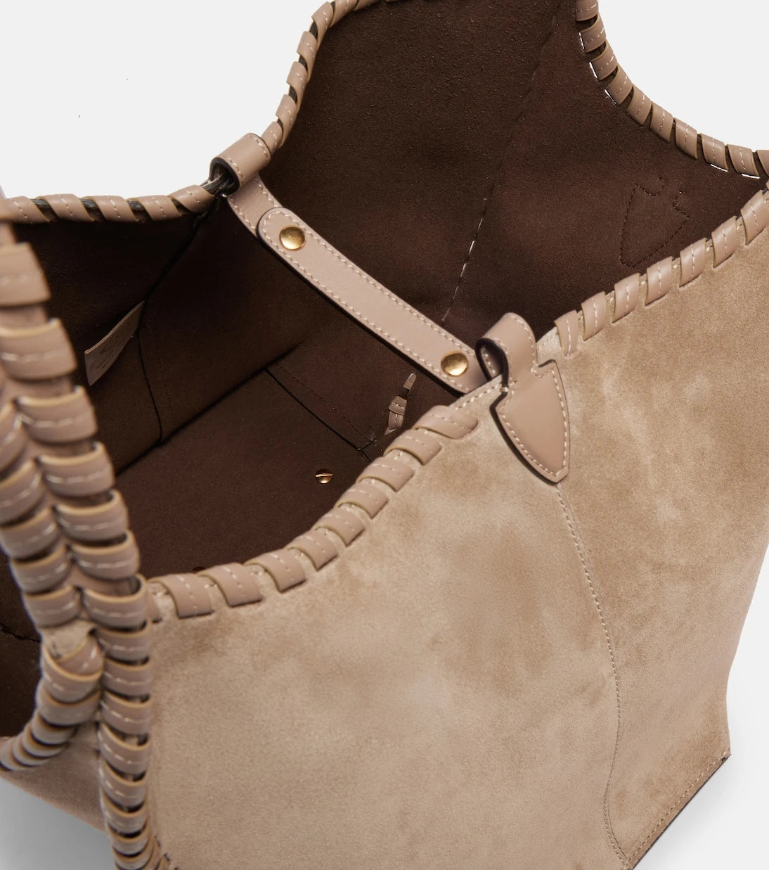 Tod's - T Timeless Medium suede tote bag