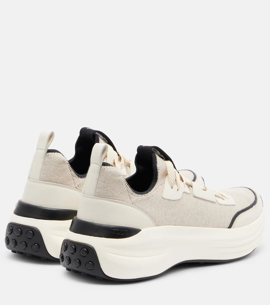 Tod's - Leather-trimmed sneakers