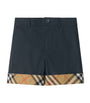 Burberry Kids Cotton Check-Cuff Shorts (3-12 Years)