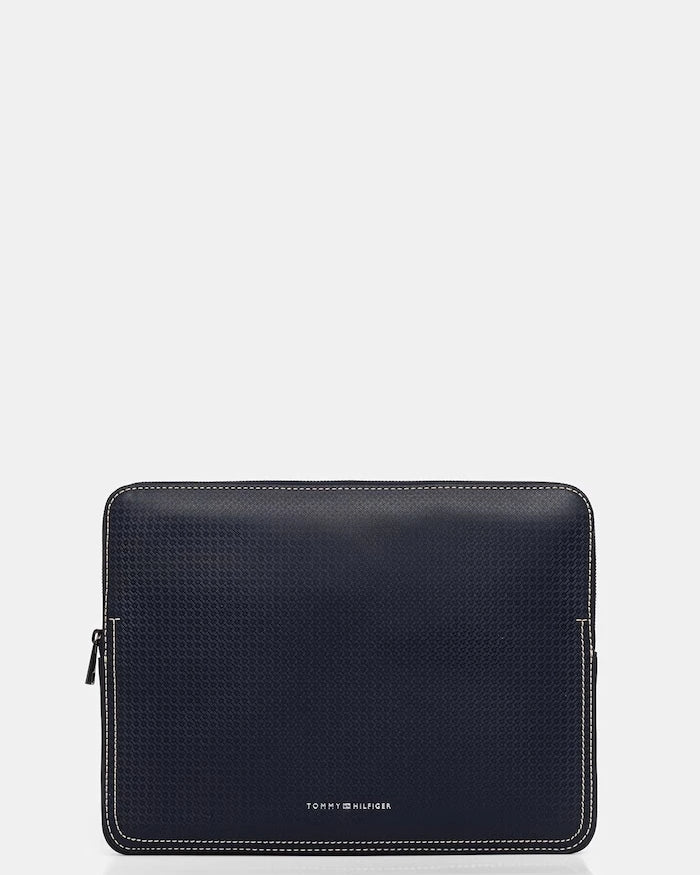Tommy Hilfiger erkek suni deri laptop kılıfı