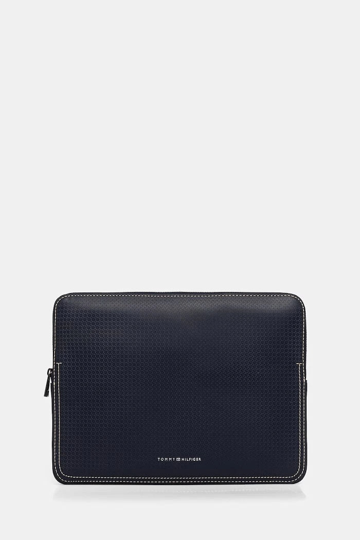 Tommy Hilfiger erkek suni deri laptop kılıfı