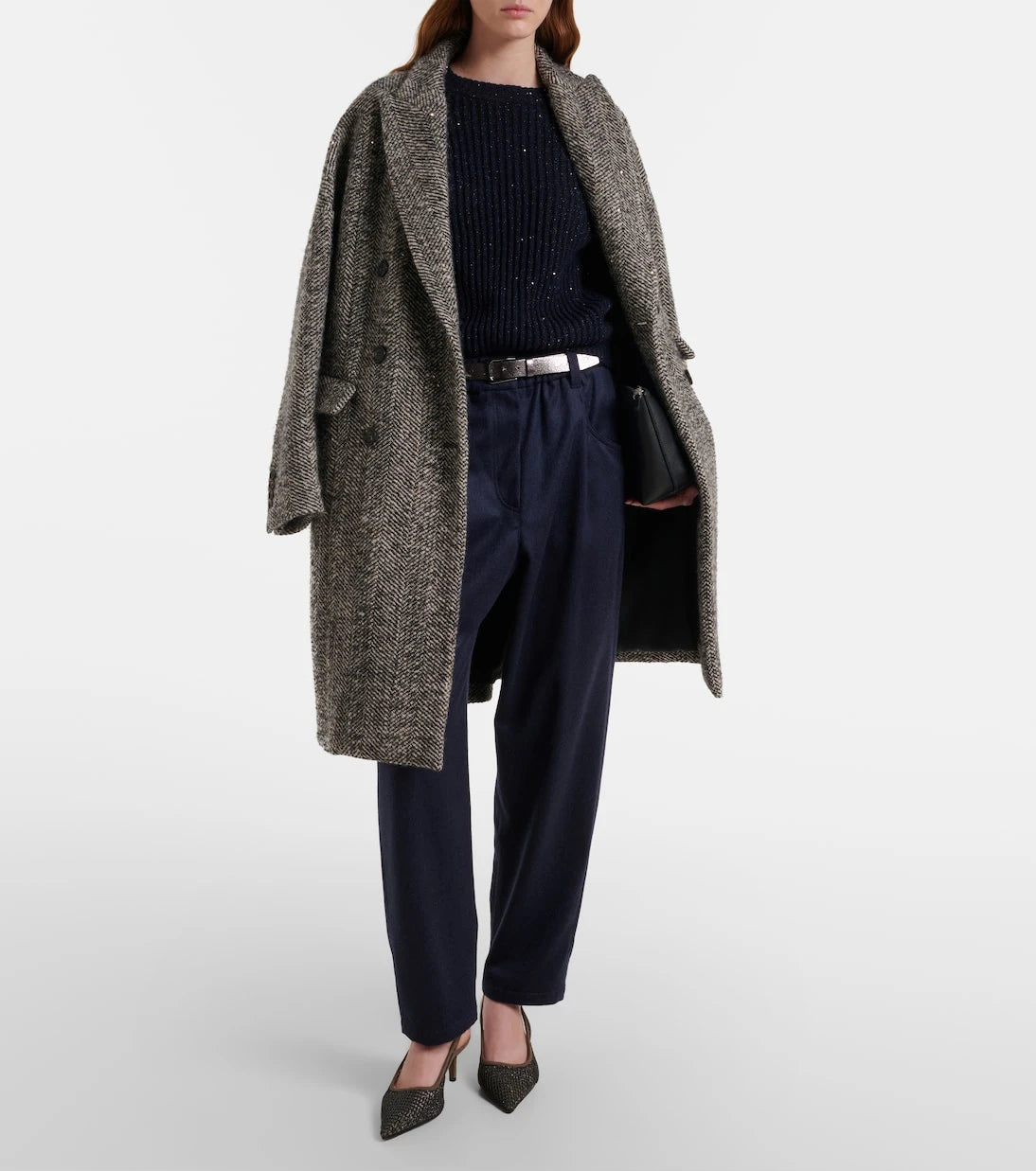 Brunello Cucinelli - Sequined cashmere and wool-blend sweater