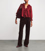 Organic Cotton Ruffled Hardy Blouse DEEP CRIMSON