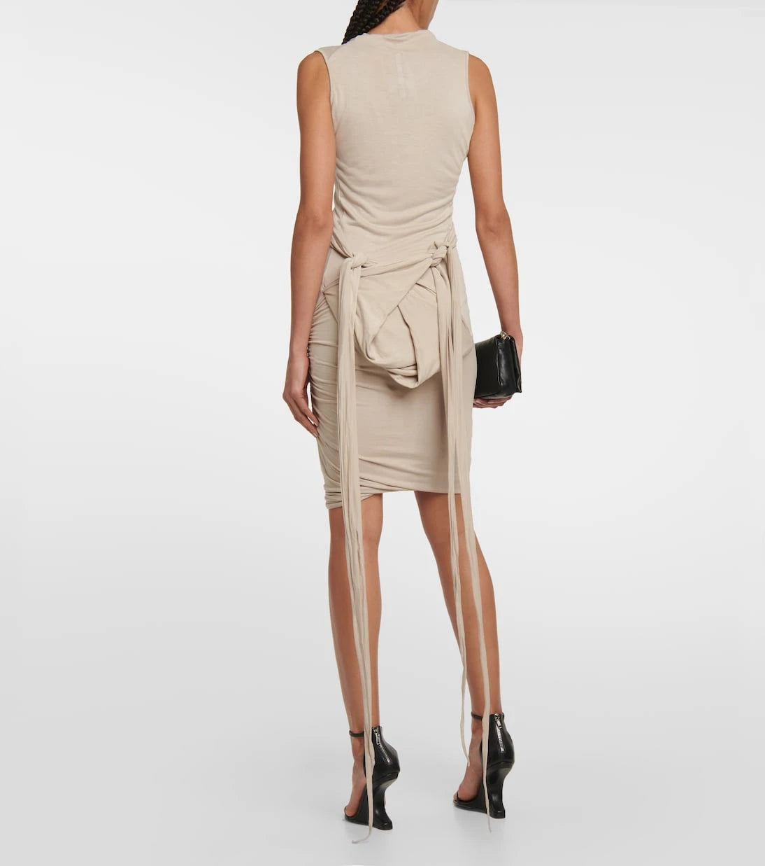 Rick Owens - فستان قصير بتصميم متجعّد من مجموعة Lilies