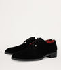 Christian Louboutin Chambeliss Night Strass Velvet Derby Shoes