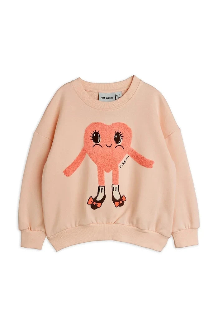 Детски памучен суичър Mini Rodini Heart