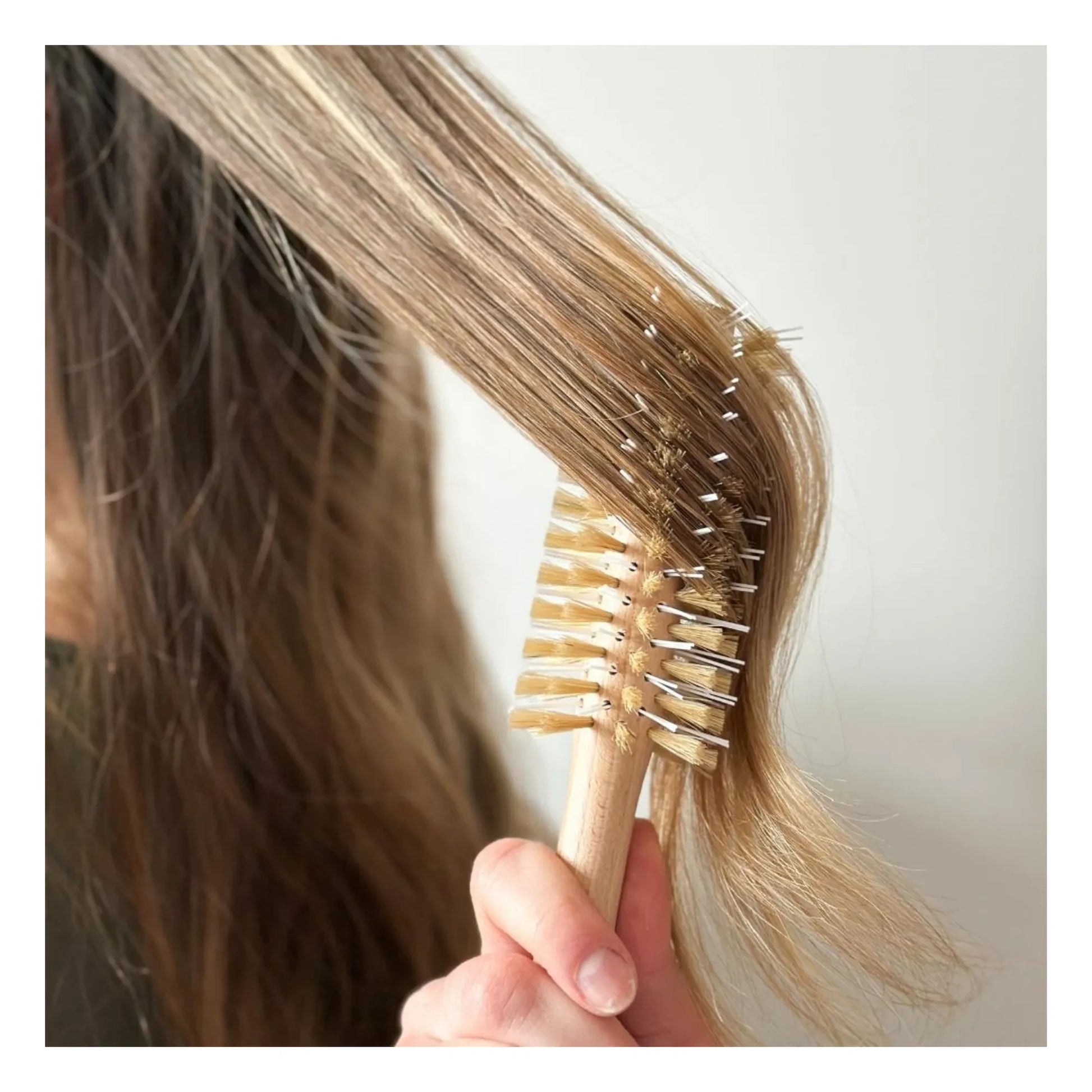 Bachca - Boar bristle brushing brush  | Bois clair