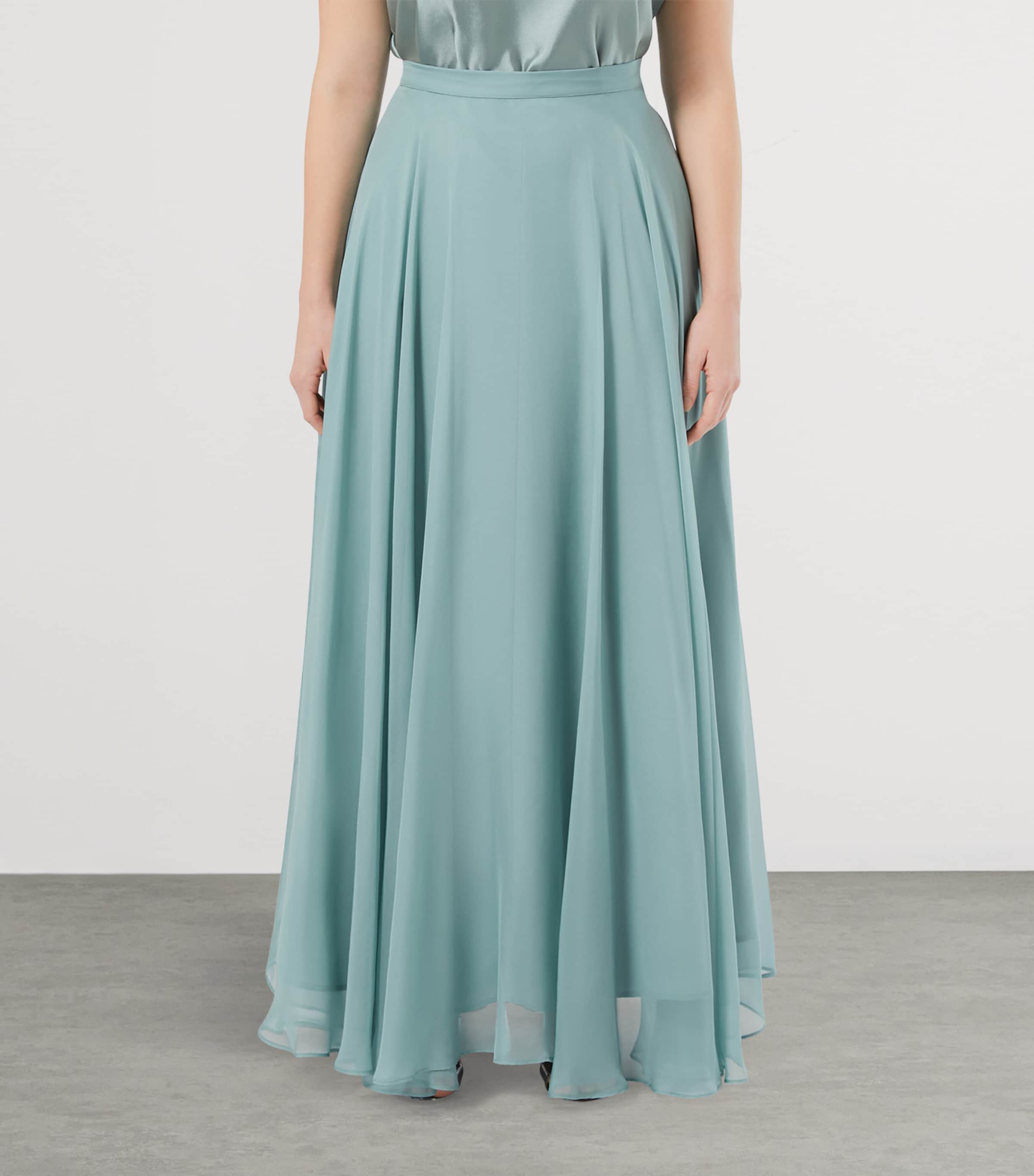 Green Fontana Maxi Skirt