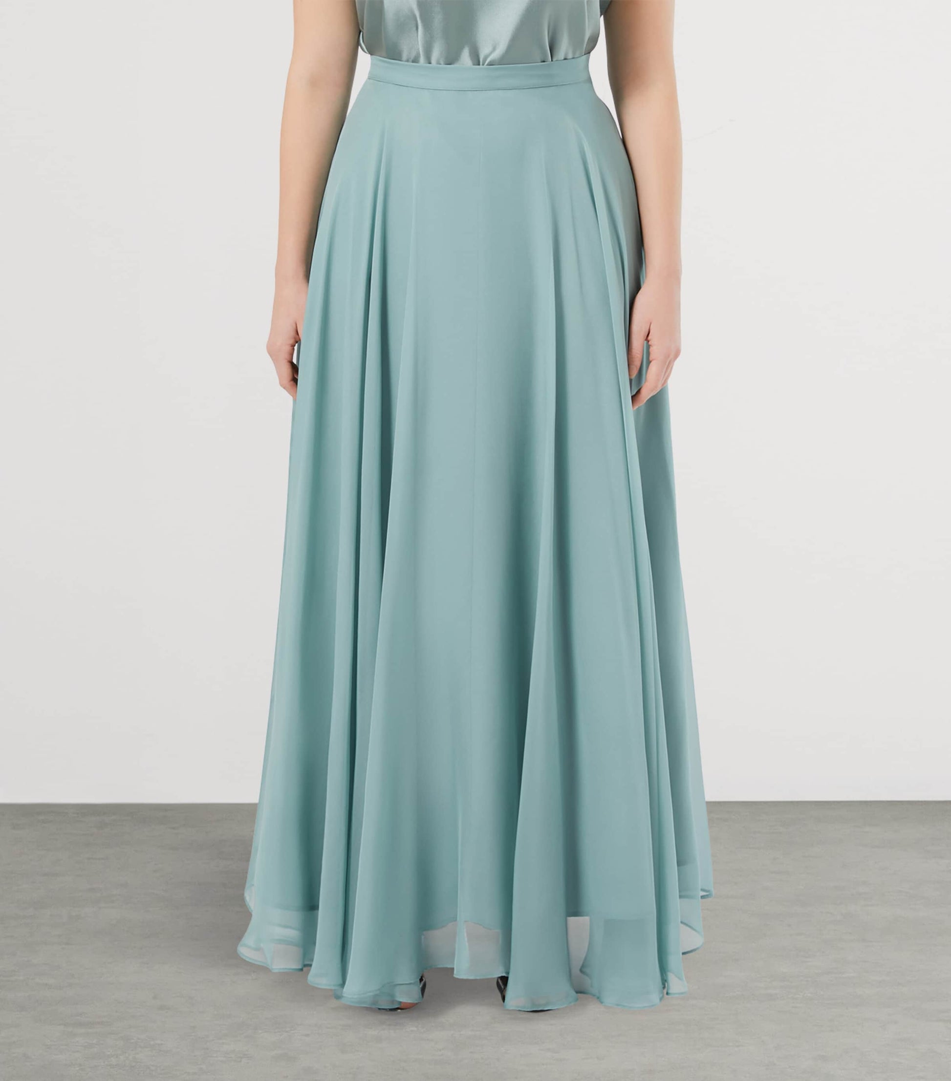 Green Fontana Maxi Skirt