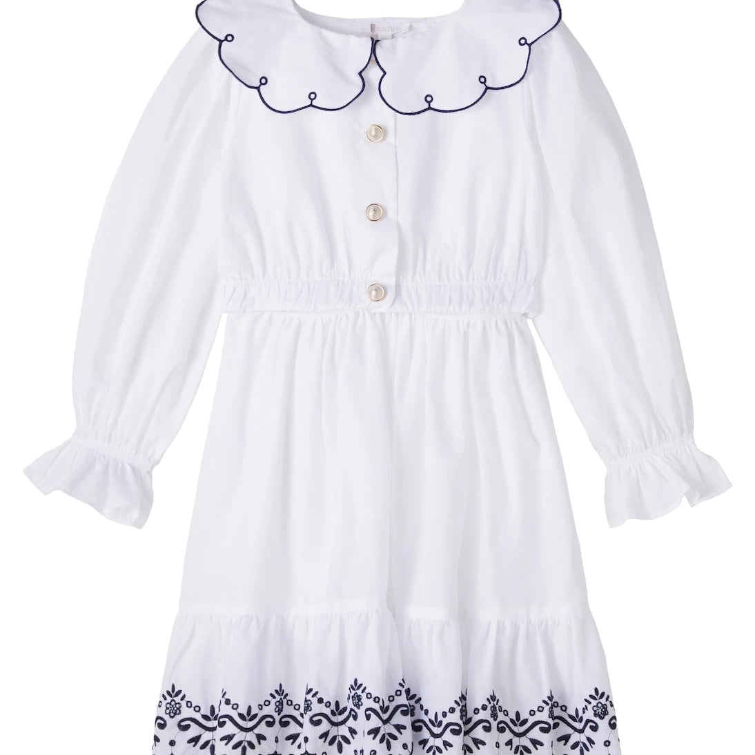 Patachou - Embroidered cotton top and skirt set
