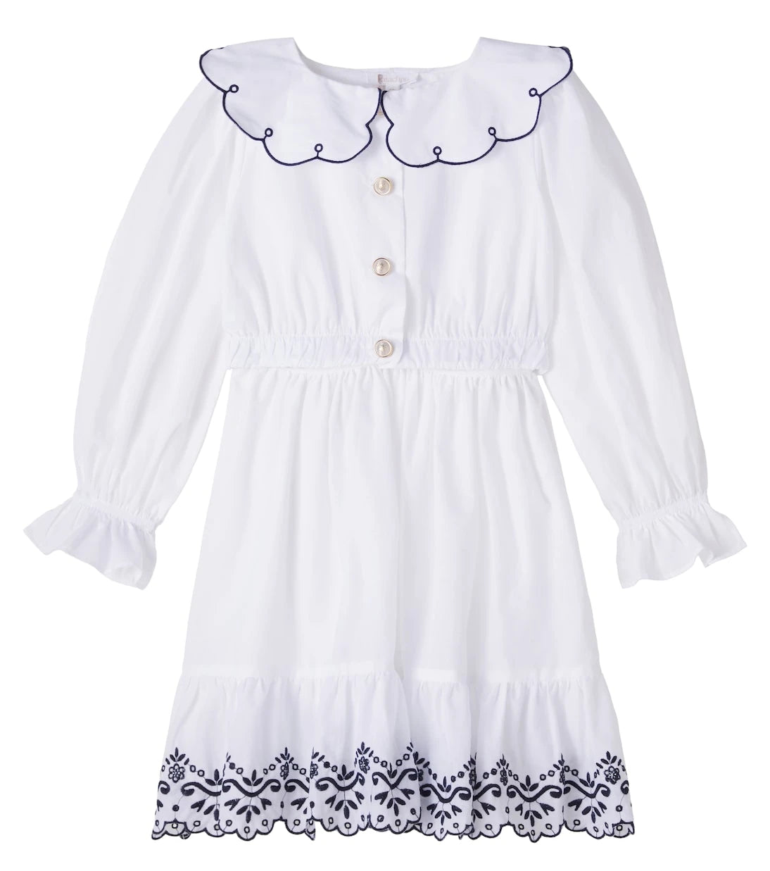 Patachou - Embroidered cotton top and skirt set