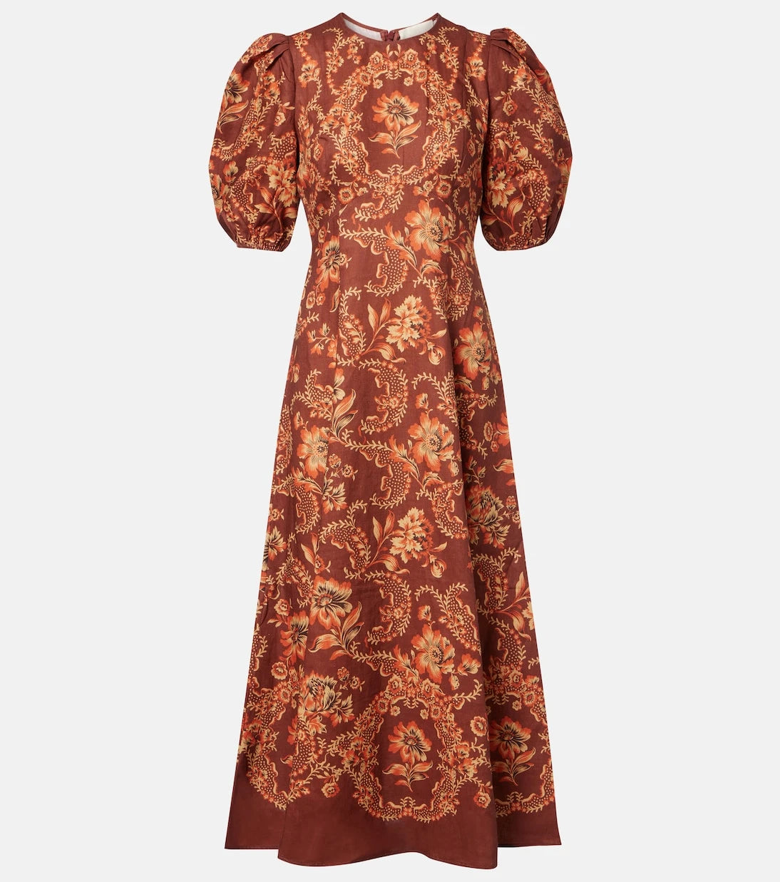 Alémais - Seraphina printed linen midi dress
