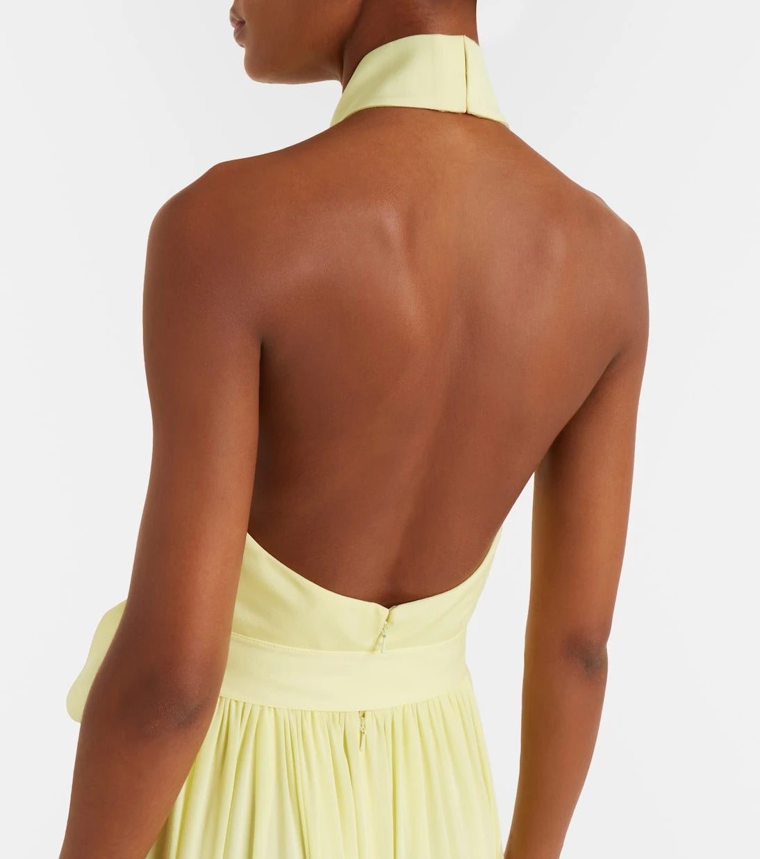 Elie Saab - Halterneck silk-blend midi dress