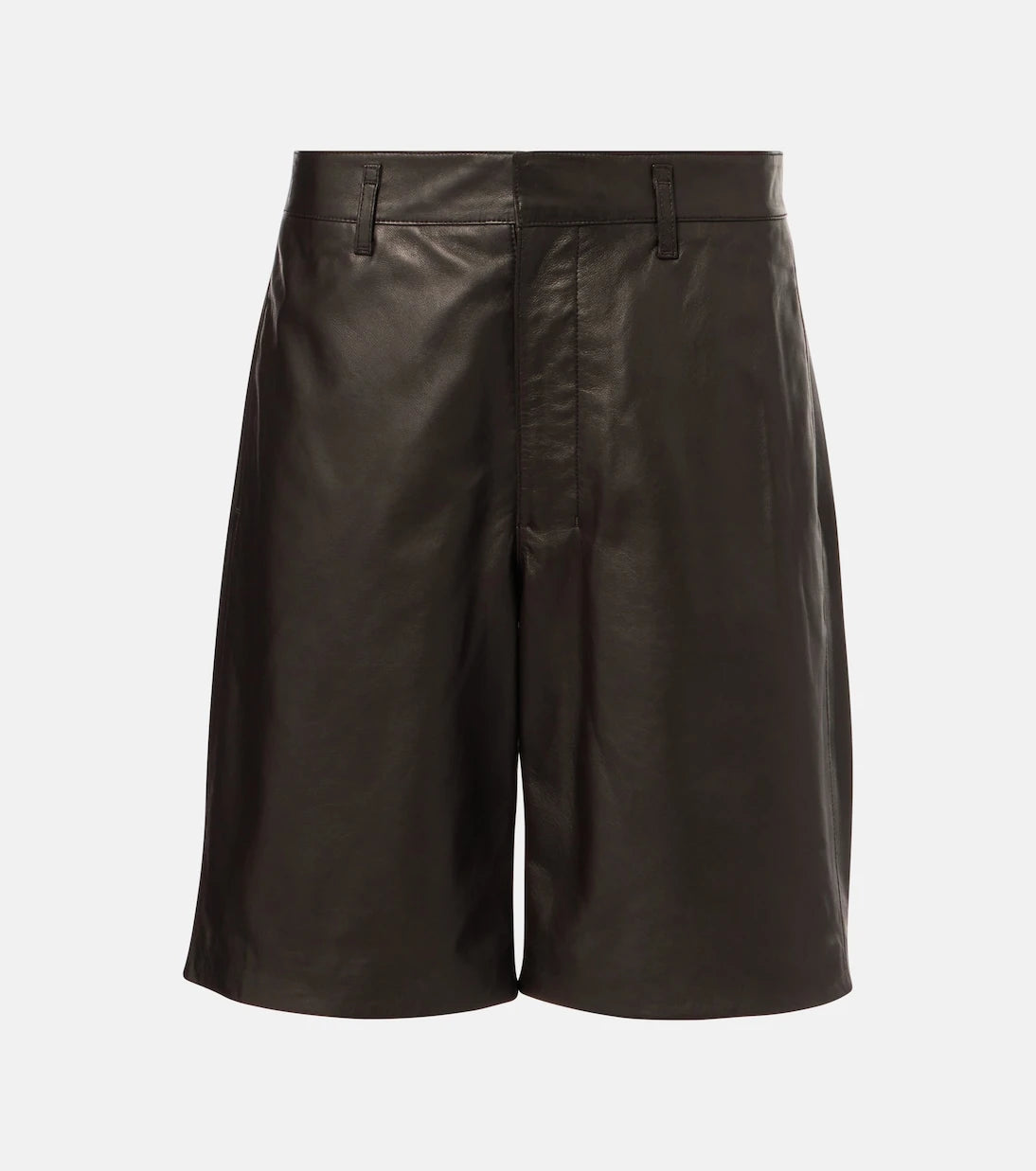 Lemaire - Leather shorts