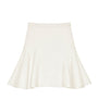 Givenchy Ivory Knitted Ruffled Mini Skirt