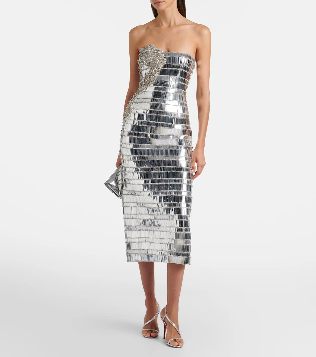 Rachel Gilbert - Ariel embellished bustier gown