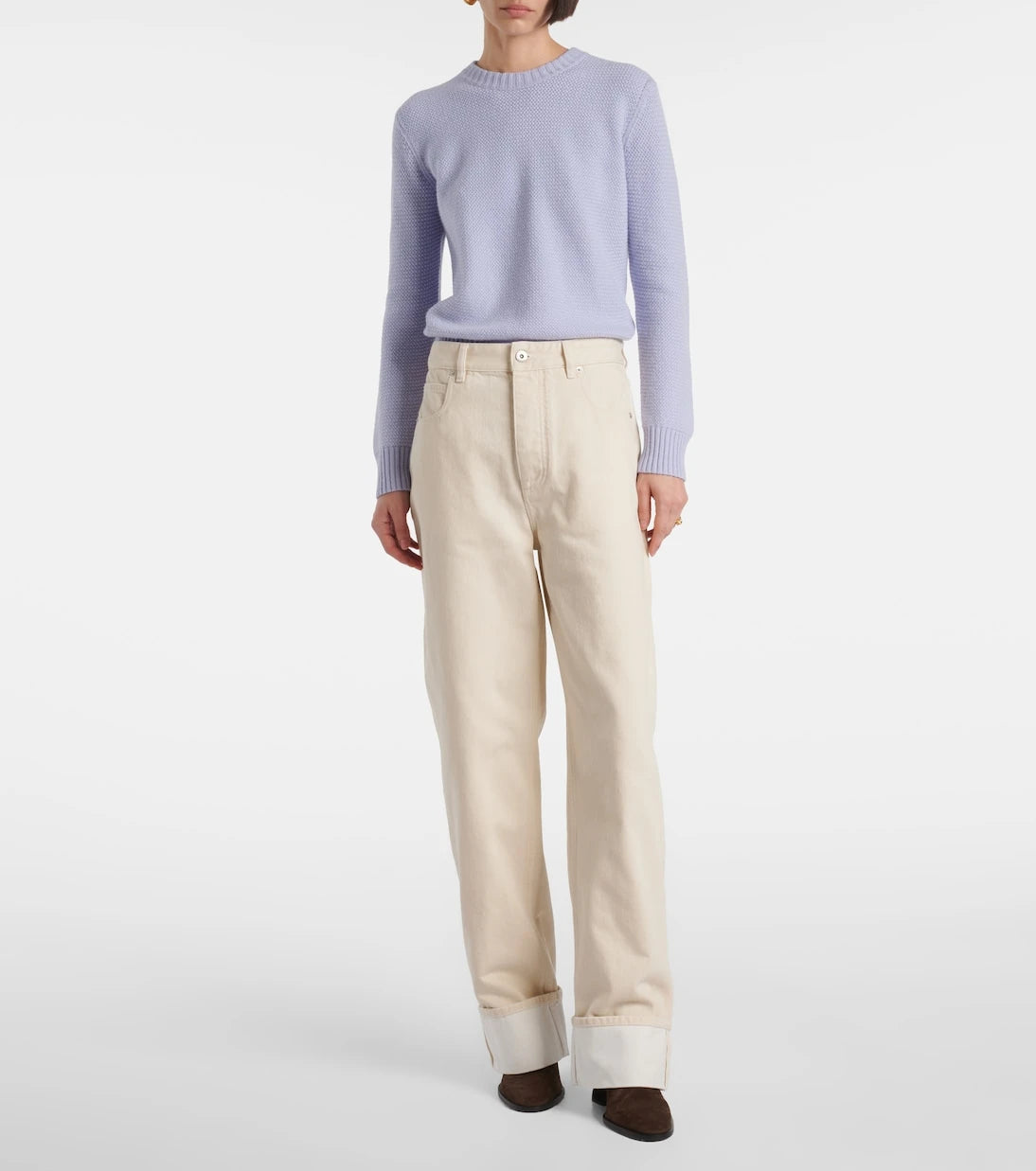 Bottega Veneta - جينز بأرجل واسعة