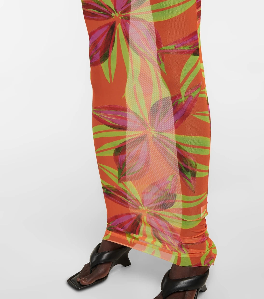 Louisa Ballou - High Tide printed mesh dress
