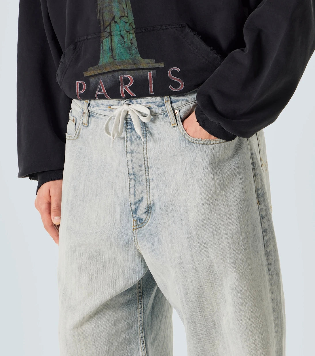 Balenciaga - Mid-rise cotton twill wide-leg pants