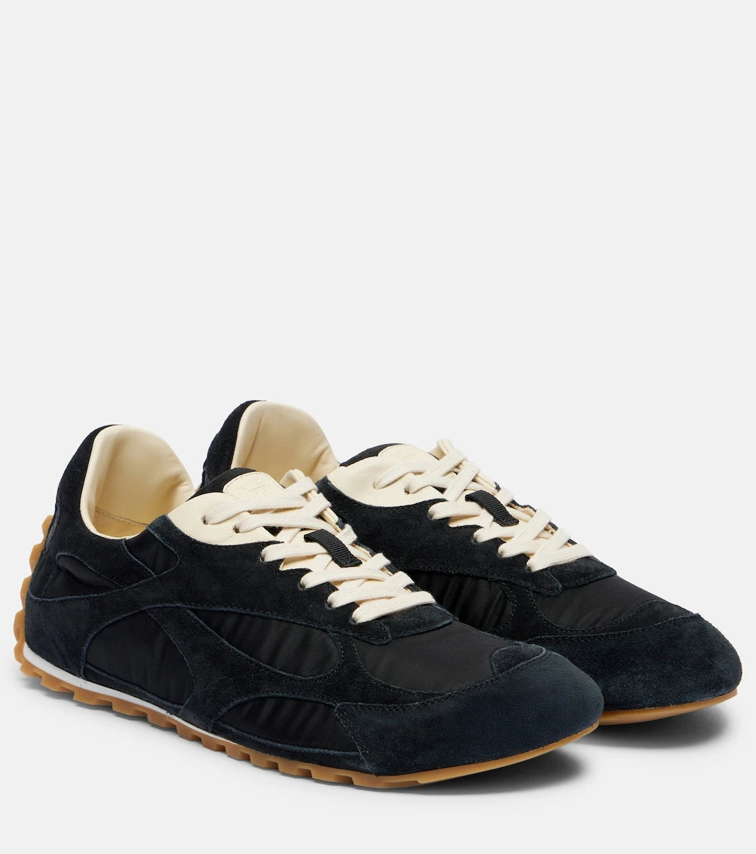 Bottega Veneta - Orbit Flash suede-trimmed sneakers