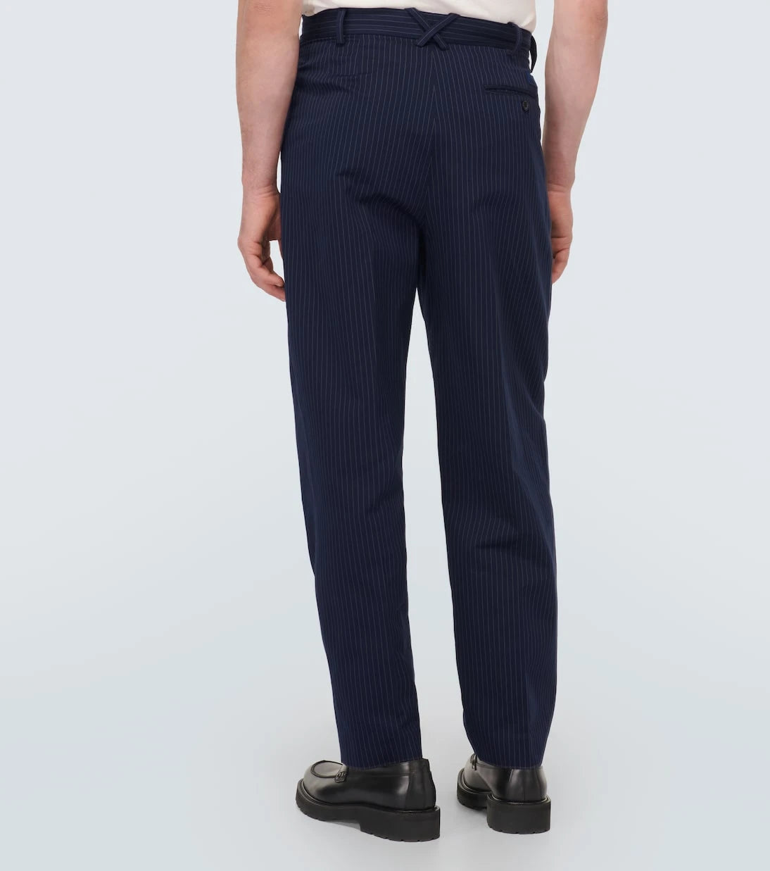 Kenzo - Pinstripe cotton and linen pants