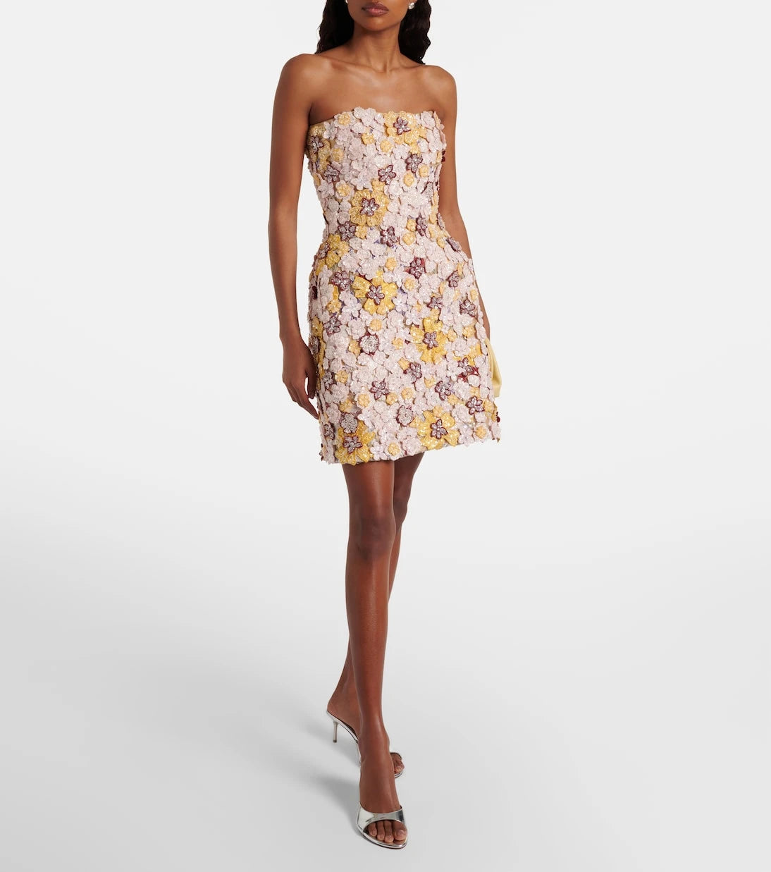 Costarellos - Sirra embellished corset dress