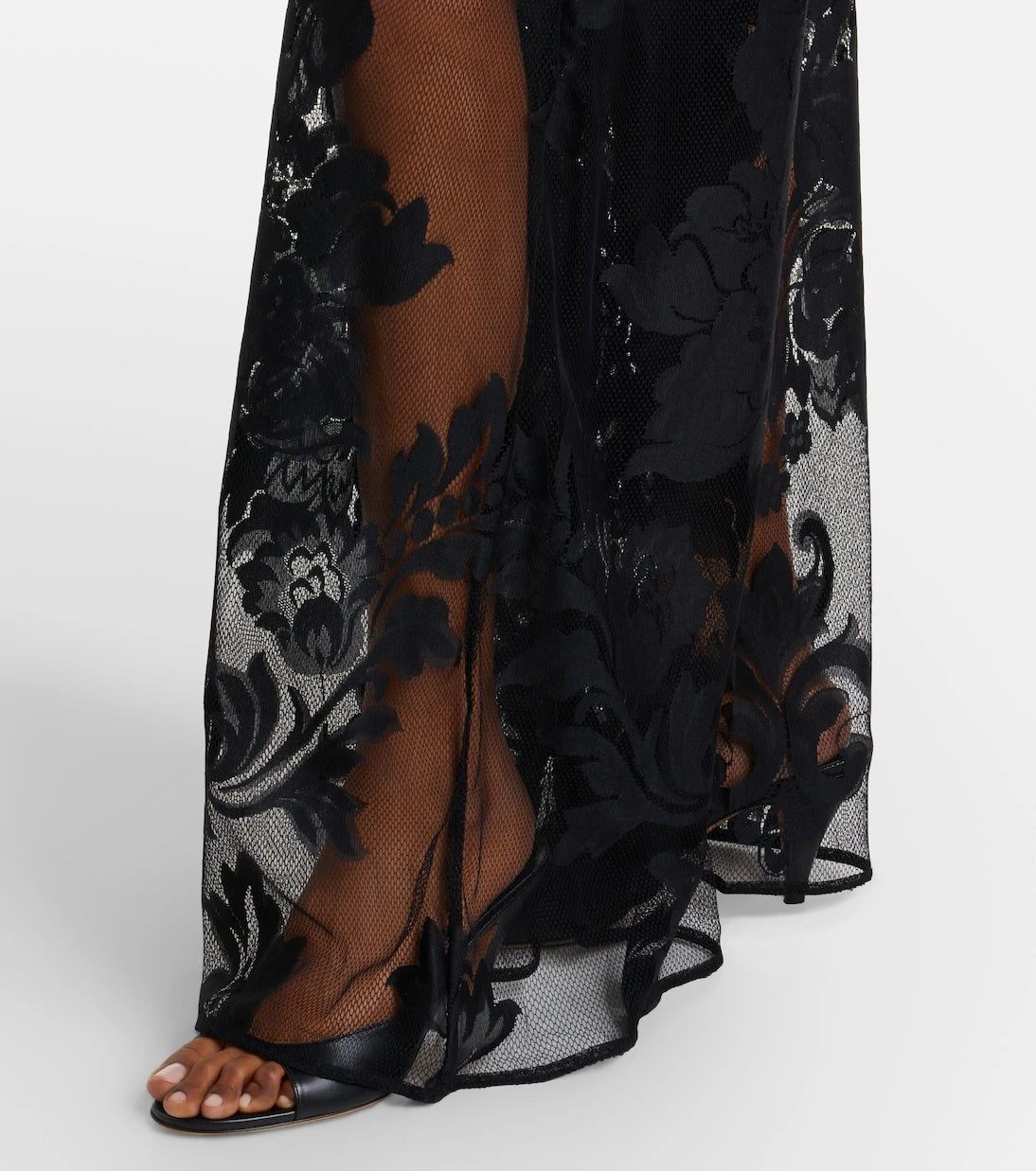 Norma Kamali - Obie floral mesh jumpsuit