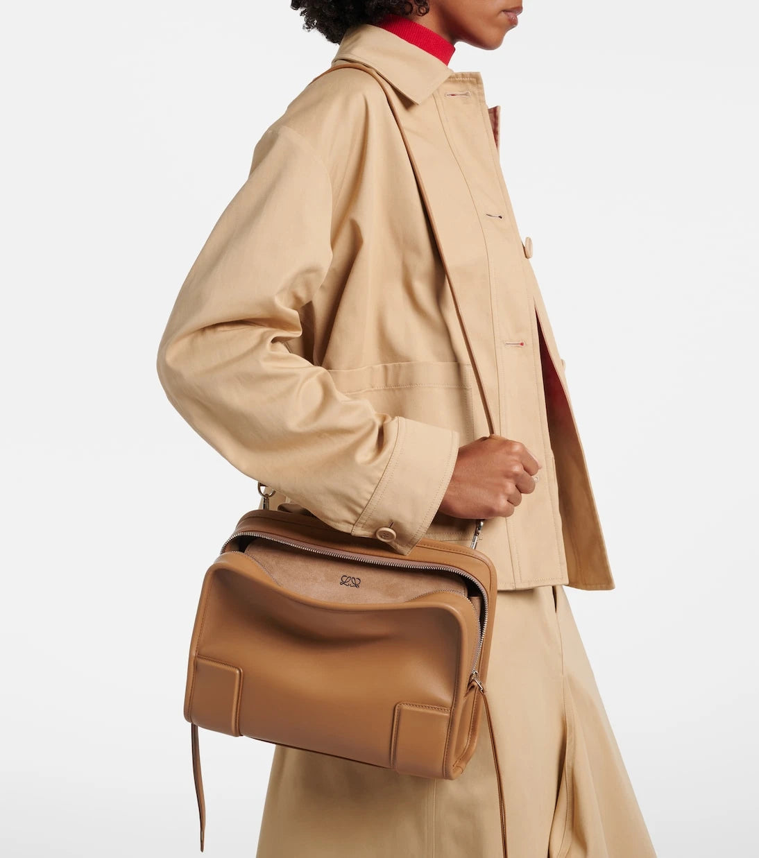 Loewe - Amazona 180 Medium leather top-handle bag