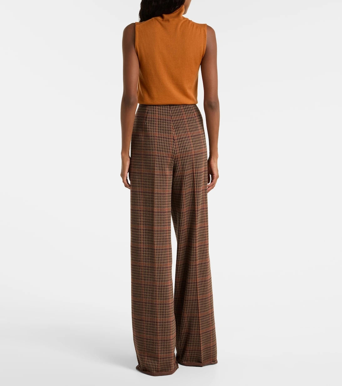 Max Mara - Seggio wool and cotton jersey wide-leg pants