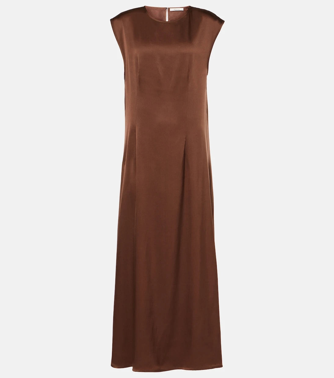 Asceno - Rose silk satin maxi dress