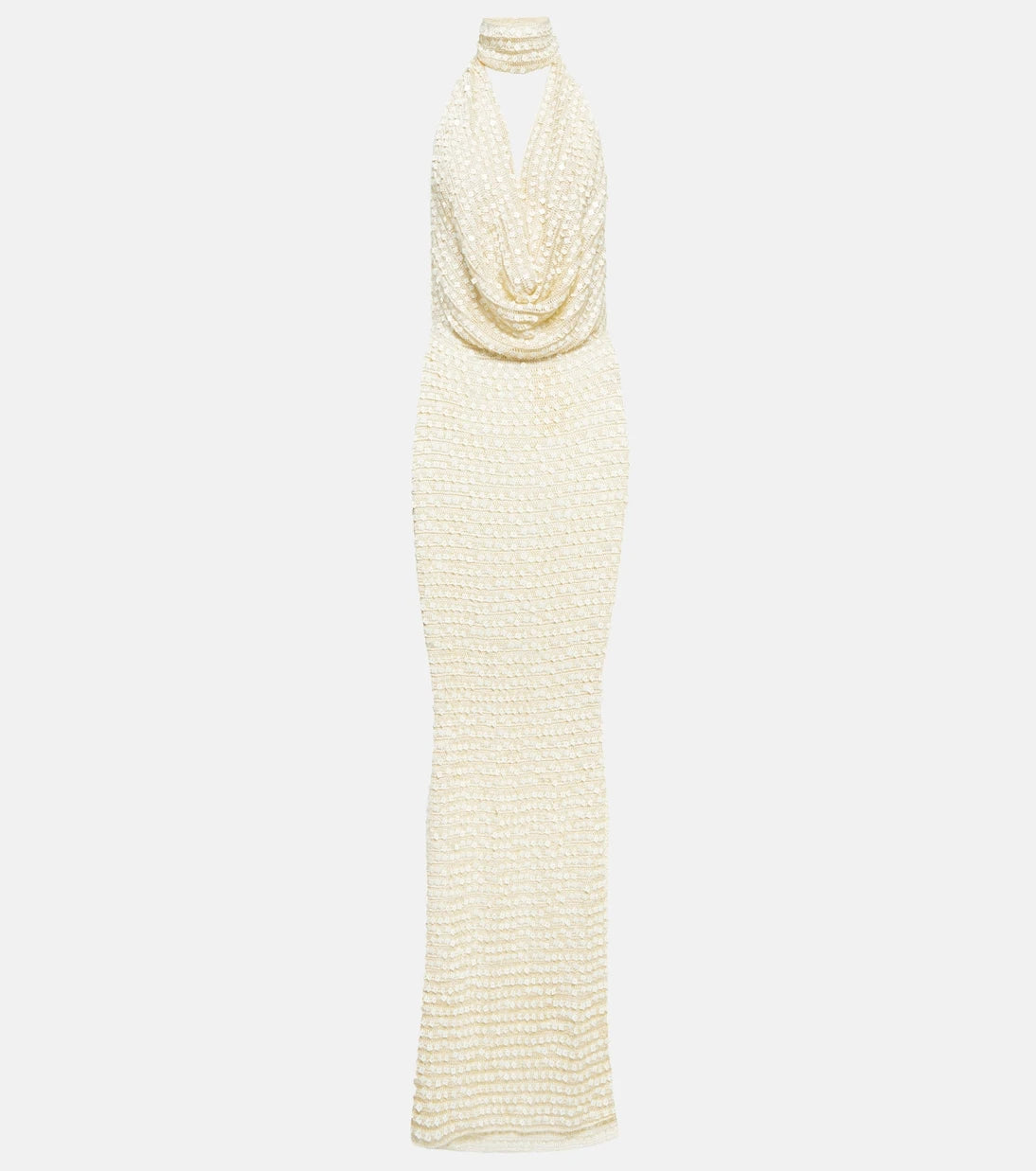 Aya Muse - Sequined halterneck maxi dress