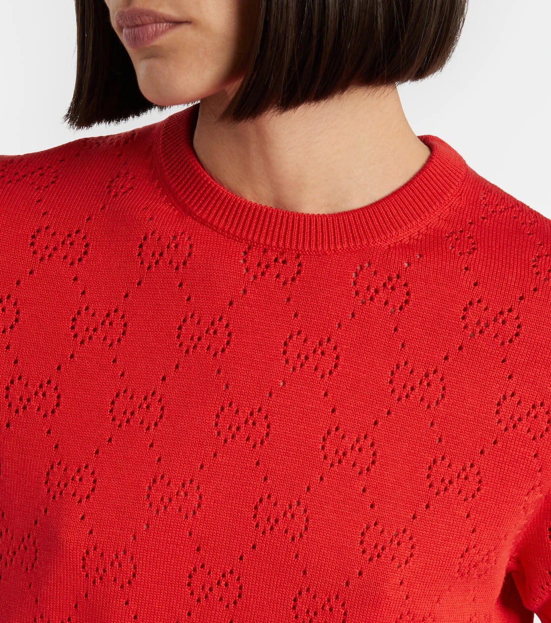 Gucci - GG pointelle silk and cotton sweater