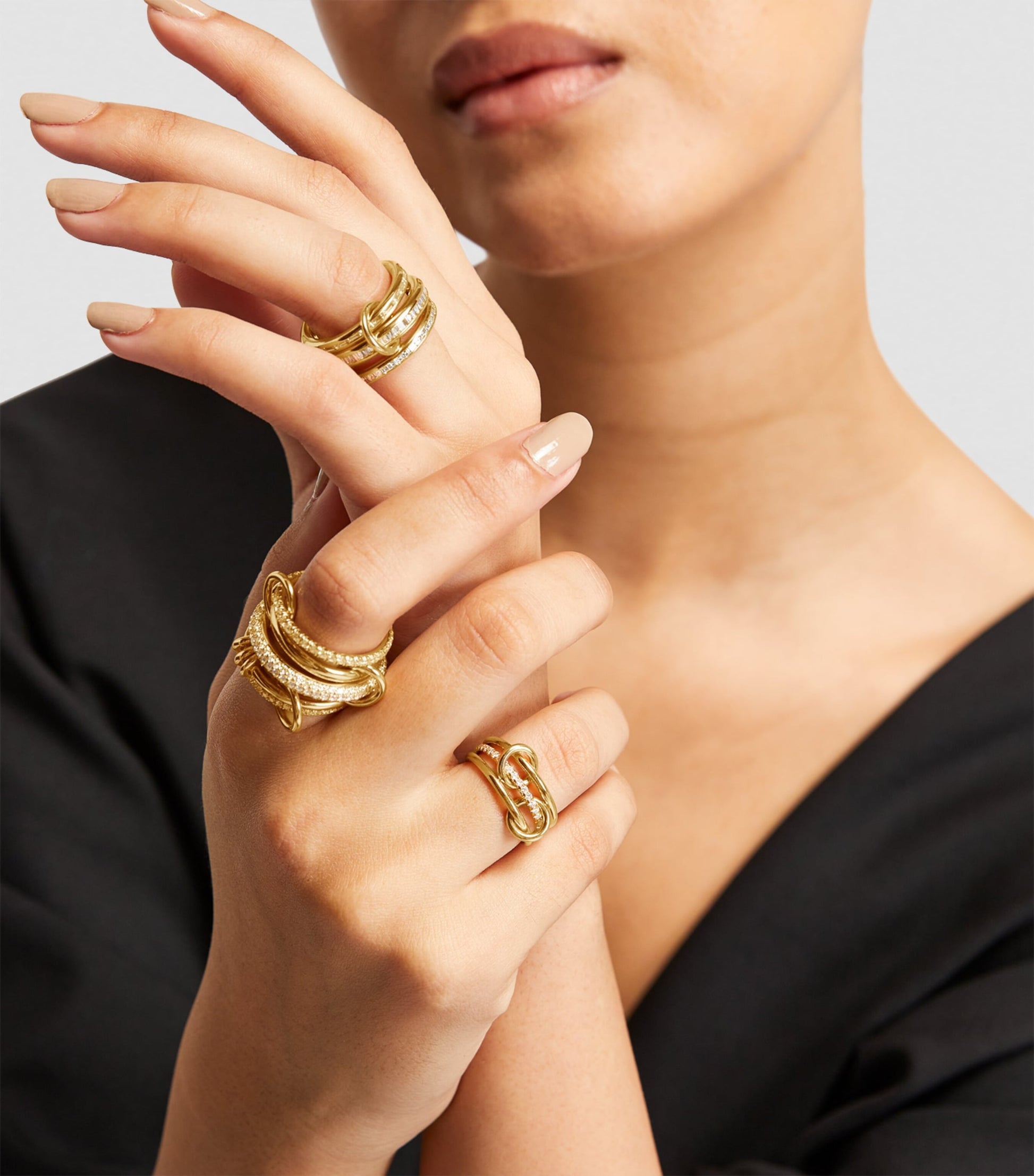 Yellow Gold and Diamond Sonny Ring