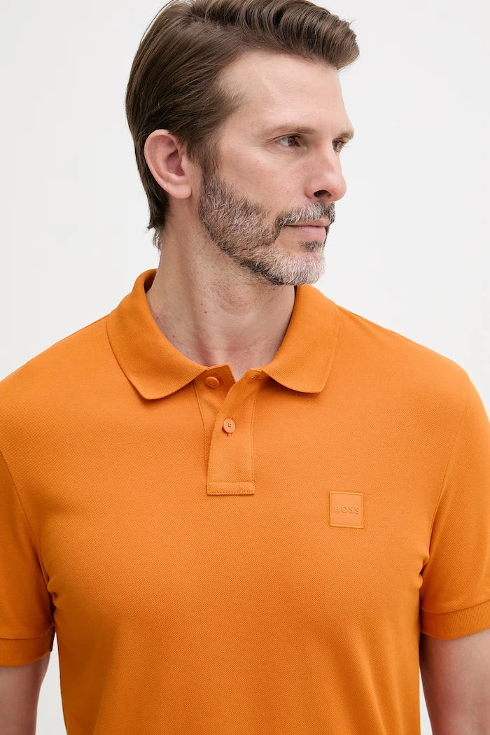 BOSS Orange Erkek Pamuk Elastan Polo Tişört Passenger