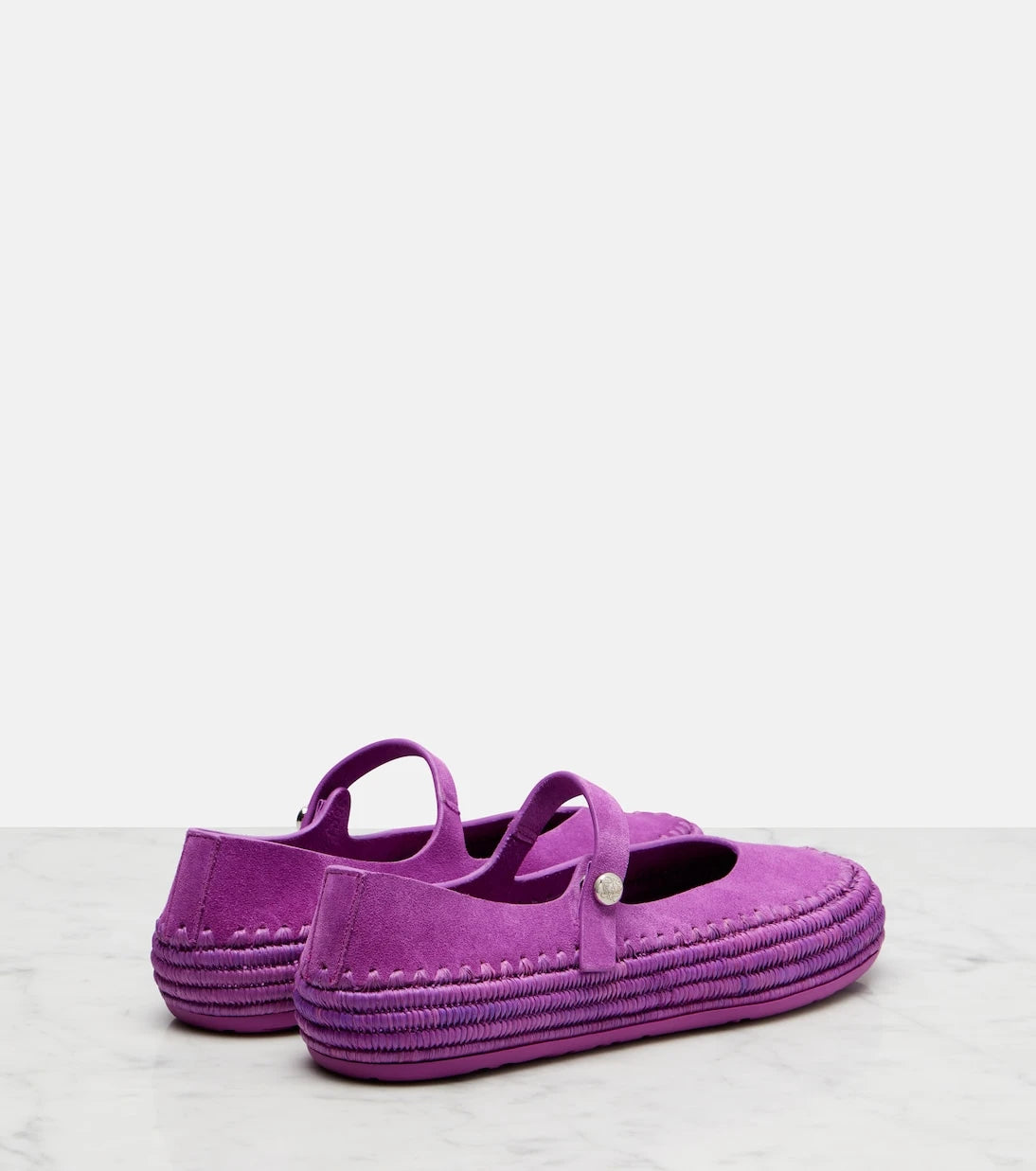Loewe - Paula's Ibiza Rio suede Mary Jane flats