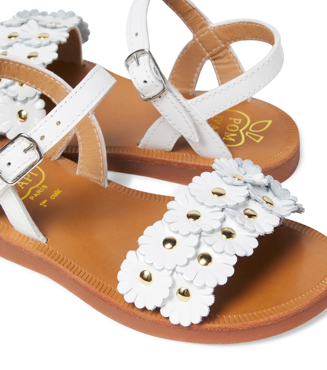 Pom d'Api - Plagette Multi Flo leather sandals