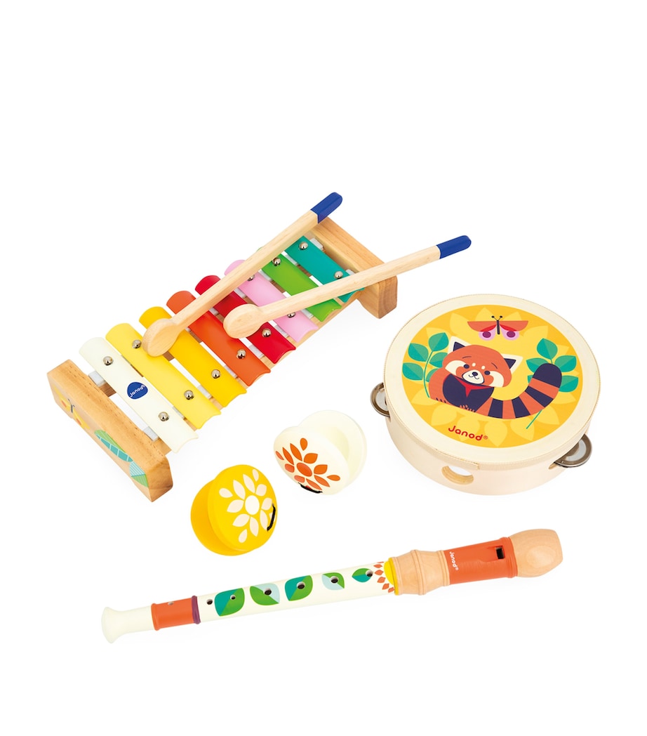 Wooden Four-Piece Musical Set